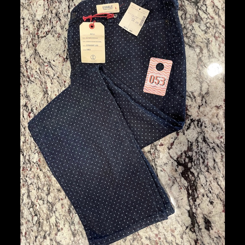 Lands End Fit 2 Straight Leg size 16 NWT